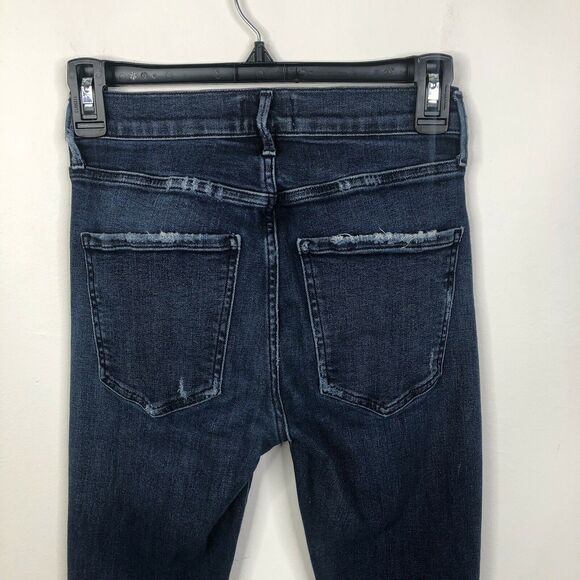 AGOLDE Sophie Skinny High Rise Distressed Ripped Blue Jeans Womens Size 25 - Picture 5 of 8
